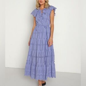Cleobella Mallory Ankle Dress Periwinkle Women’s Small